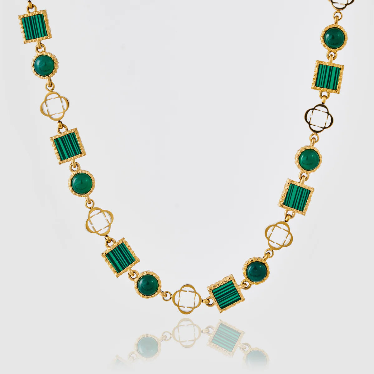 Green Gemstone Chain (Gold)