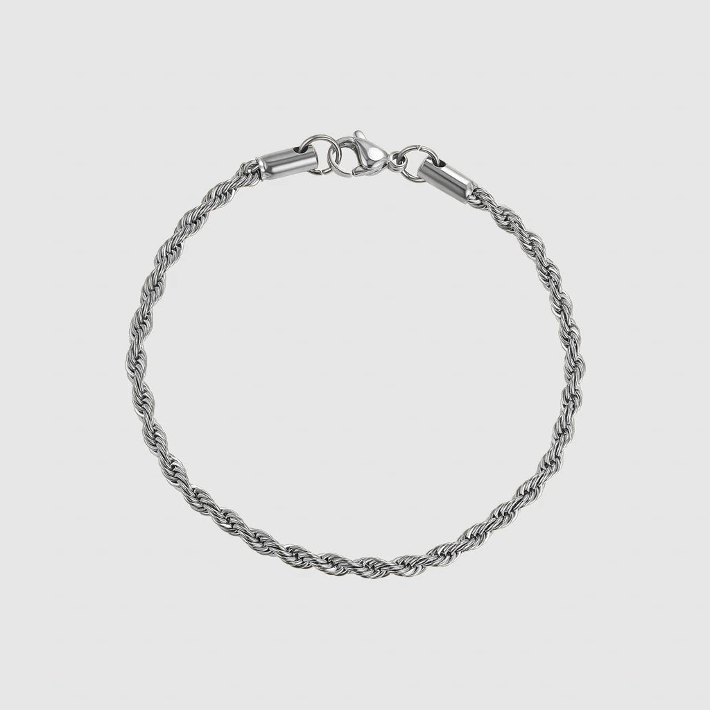 Rope Bracelet 3MM (Silver)