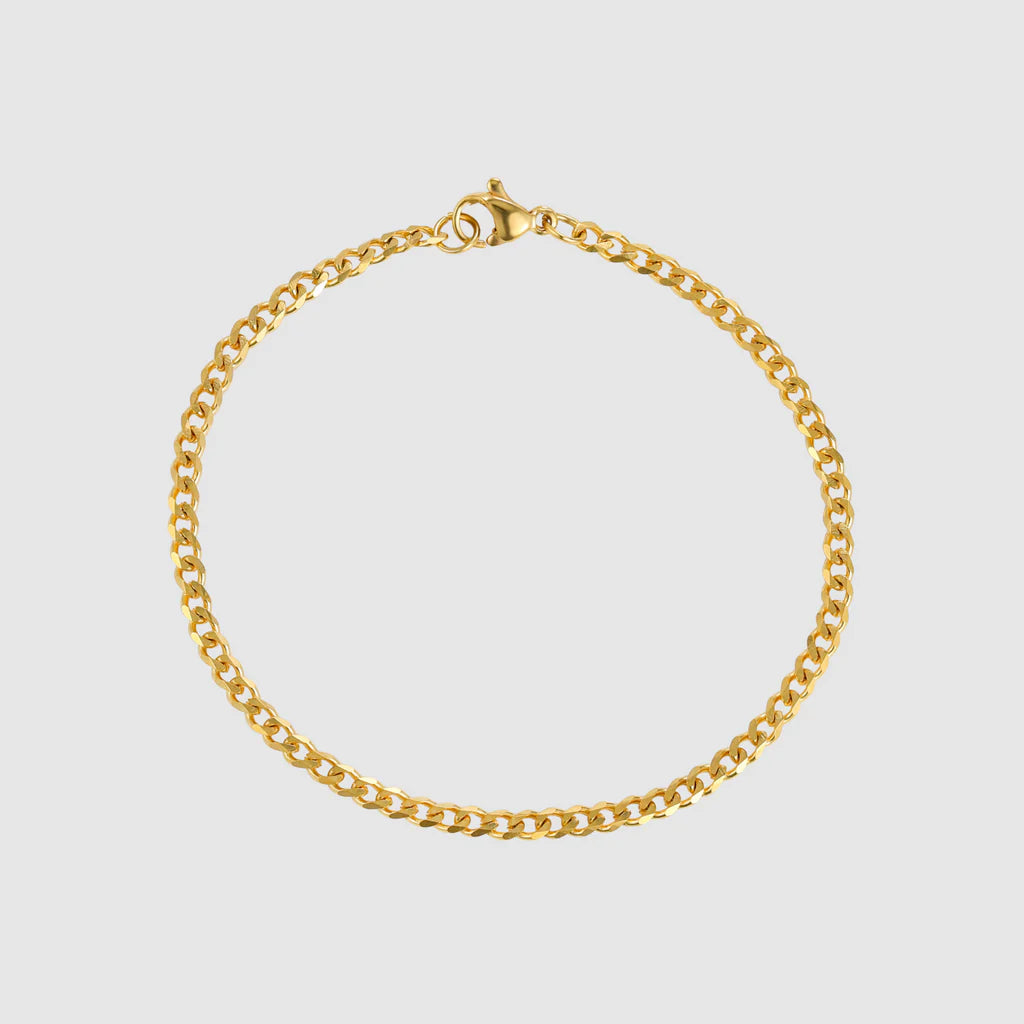 Cuban Bracelet 3MM (Gold)