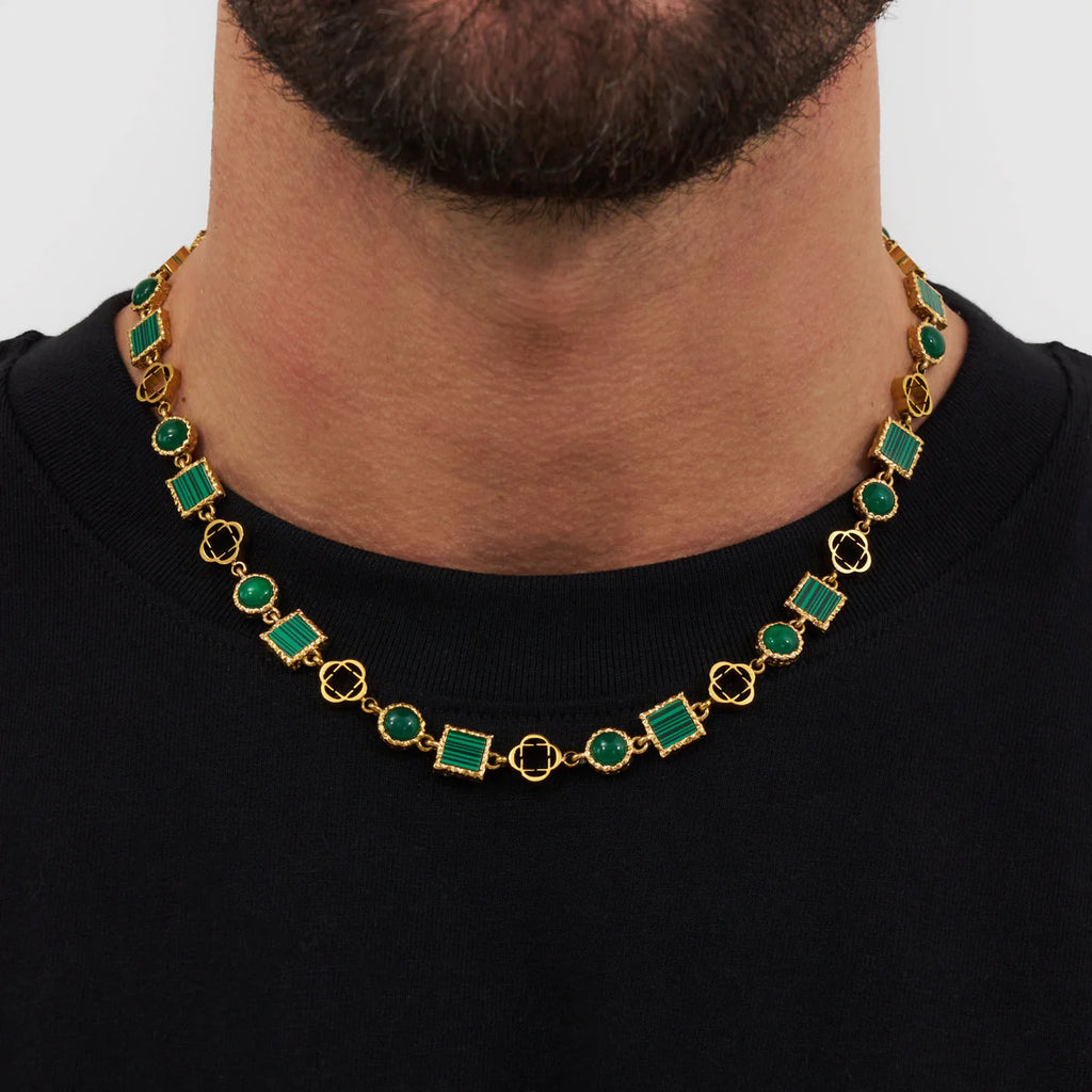 Green Gemstone Chain (Gold)