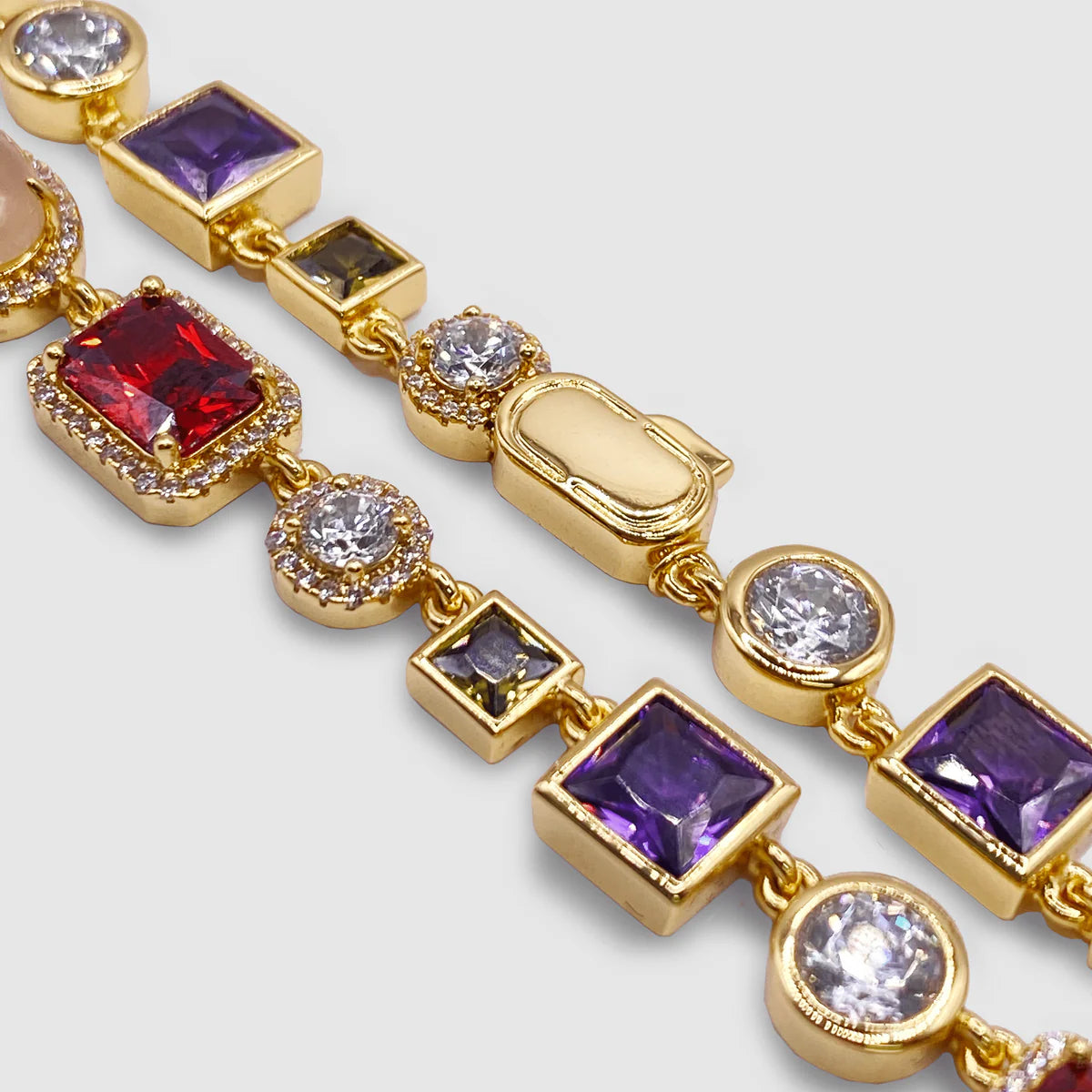 Mixed Gemstone Chain (Gold)