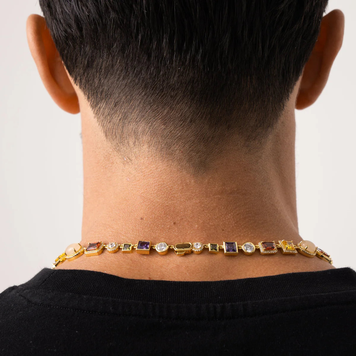 Mixed Gemstone Chain (Gold)