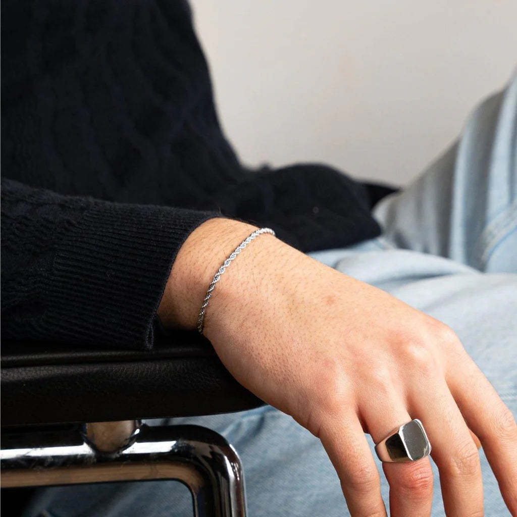 Rope Bracelet 3MM (Silver)