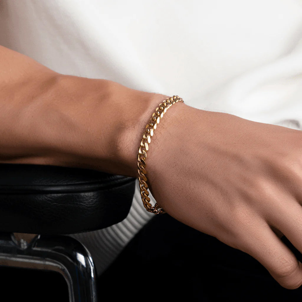 Cuban Bracelet 5MM (Gold)